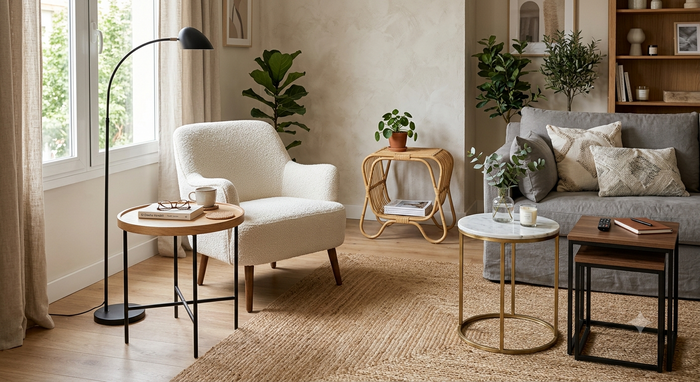Cómo Elegir una Mesa Auxiliar de Diseño: La Pieza Más Versátil del Hogar