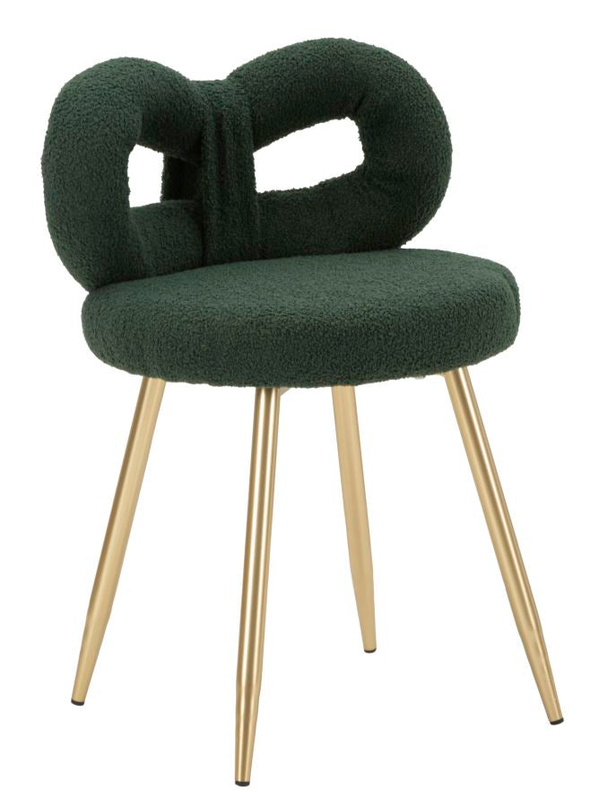 Mini silla de peluche verde ø 40x67 cm