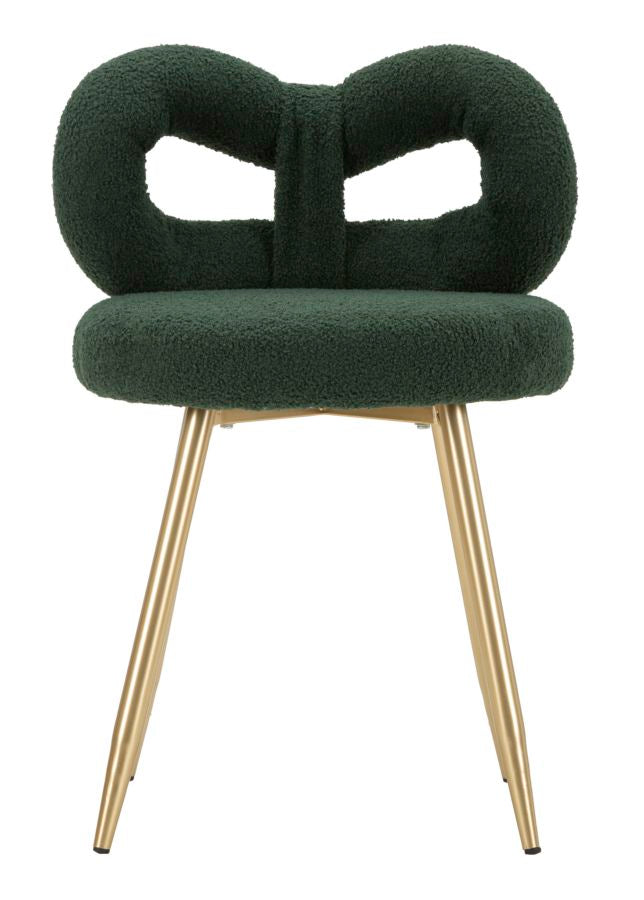 Mini silla de peluche verde ø 40x67 cm