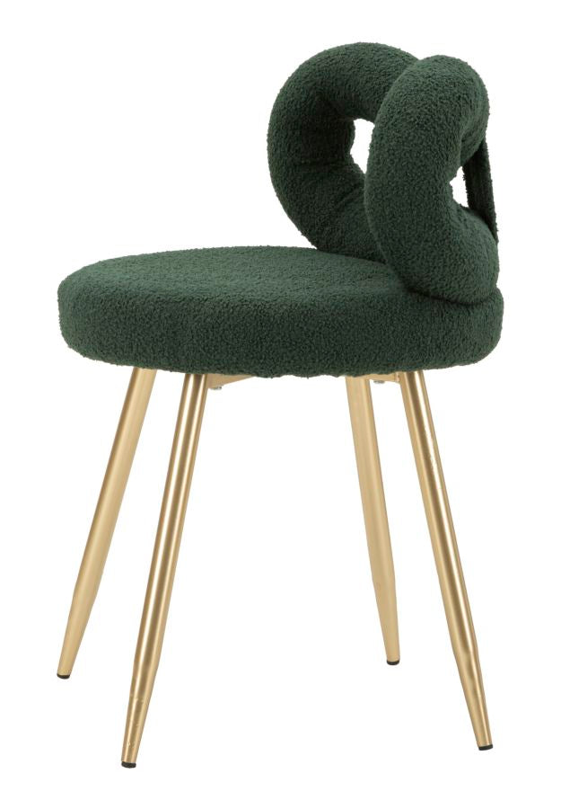 Mini silla de peluche verde ø 40x67 cm