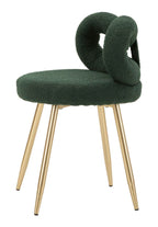 Mini silla de peluche verde ø 40x67 cm