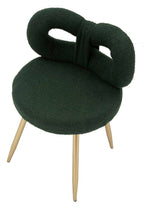 Mini silla de peluche verde ø 40x67 cm