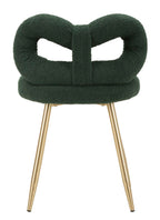 Mini silla de peluche verde ø 40x67 cm