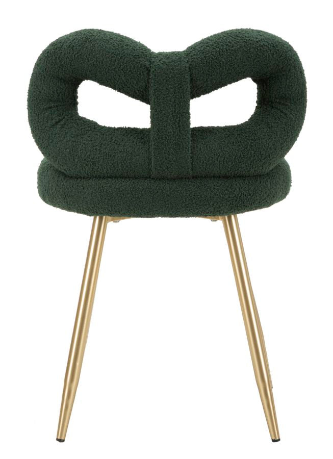 Mini silla de peluche verde ø 40x67 cm