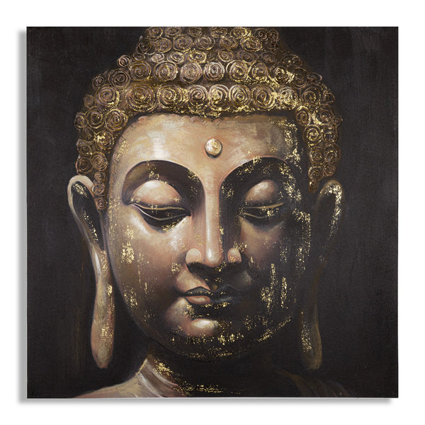 Quadre de Buda sobre llenç multicolor 100x3x100 cm