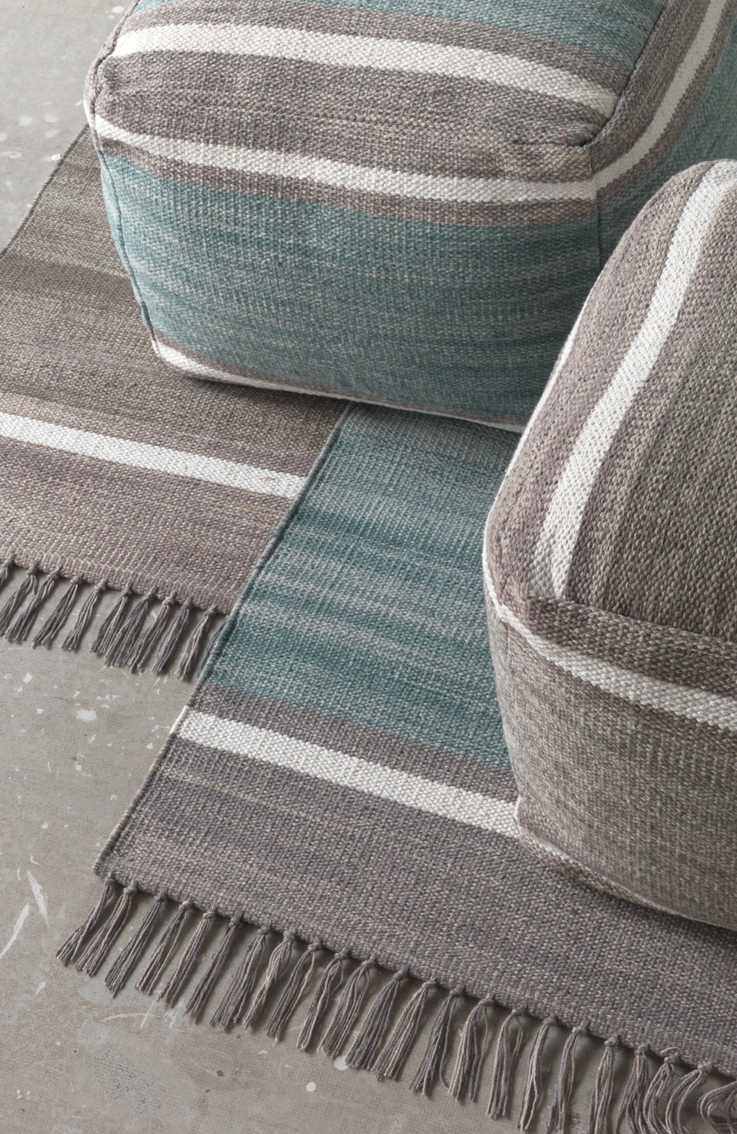 ALFOMBRA ALGODON GRIS 60X120 CM