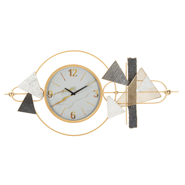 Reloj de pared de metal multicolor 120x6x60 cm