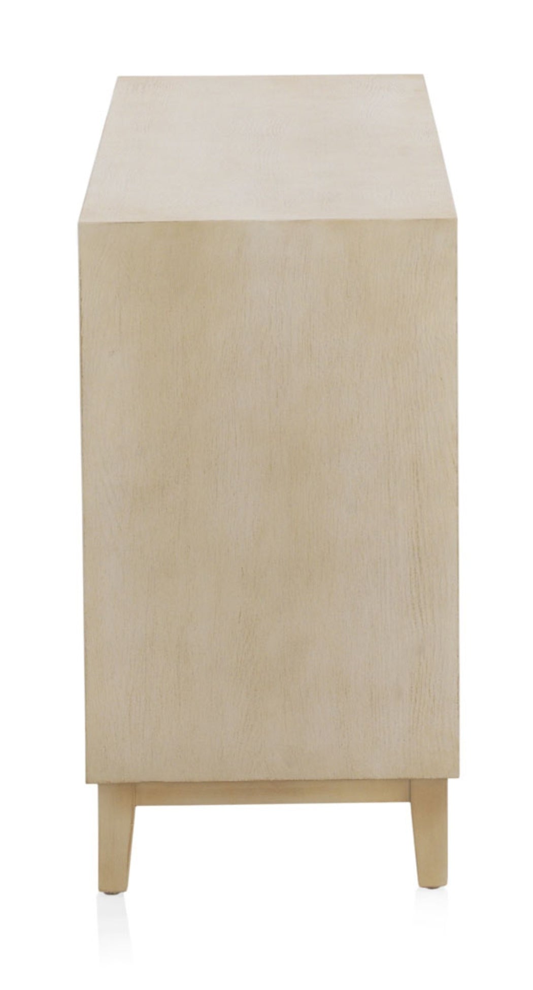 APARADOR 3 PUERTAS CHAPADO EN ROBLE ACABADO EN MARFIL