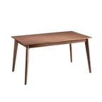 Mesa comedor extensible rectangular nogal