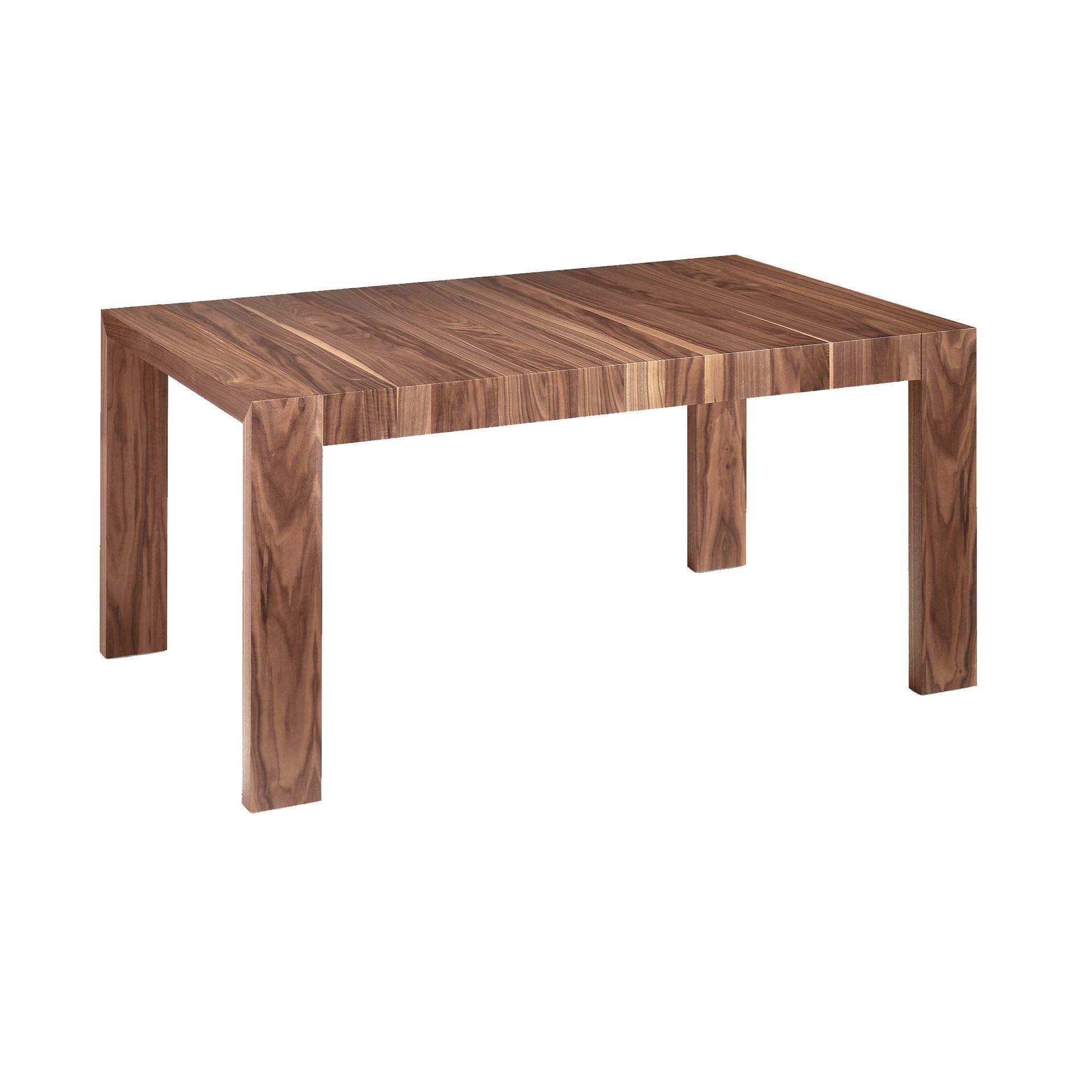 Mesa comedor extensible rectangular nogal