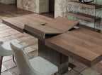 Mesa comedor extensible rectangular nogal