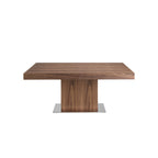 Mesa comedor extensible rectangular nogal