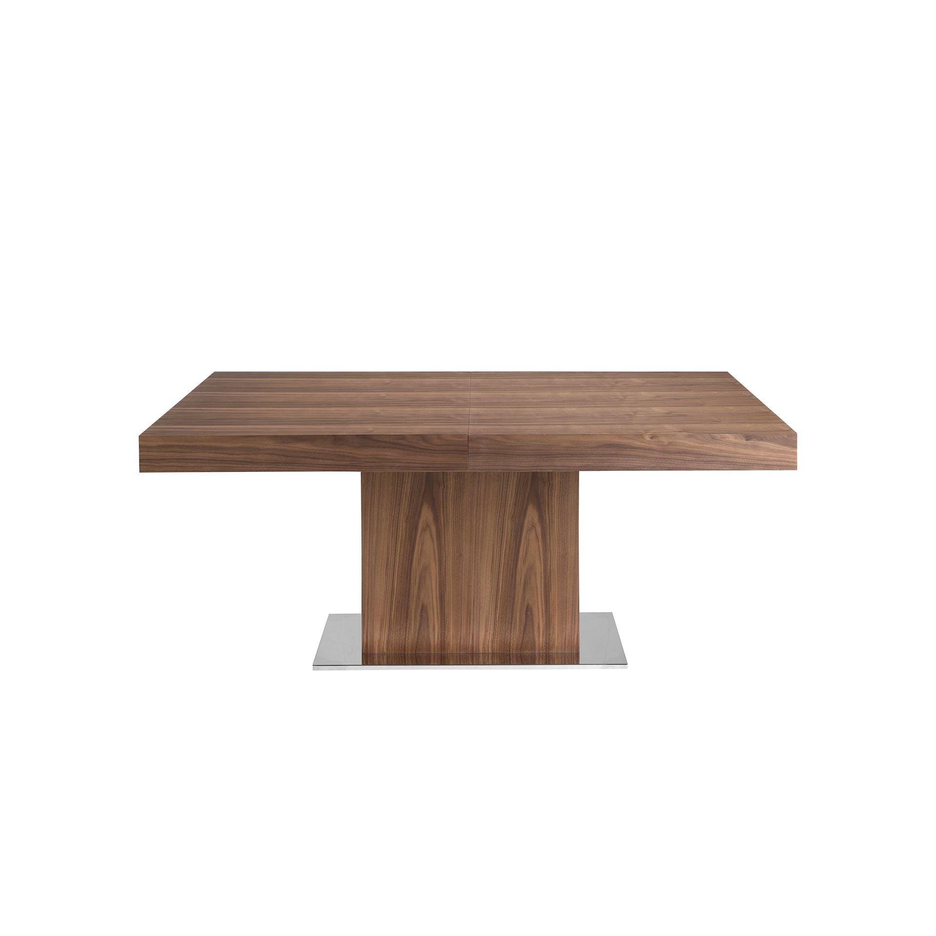 Mesa comedor extensible rectangular nogal