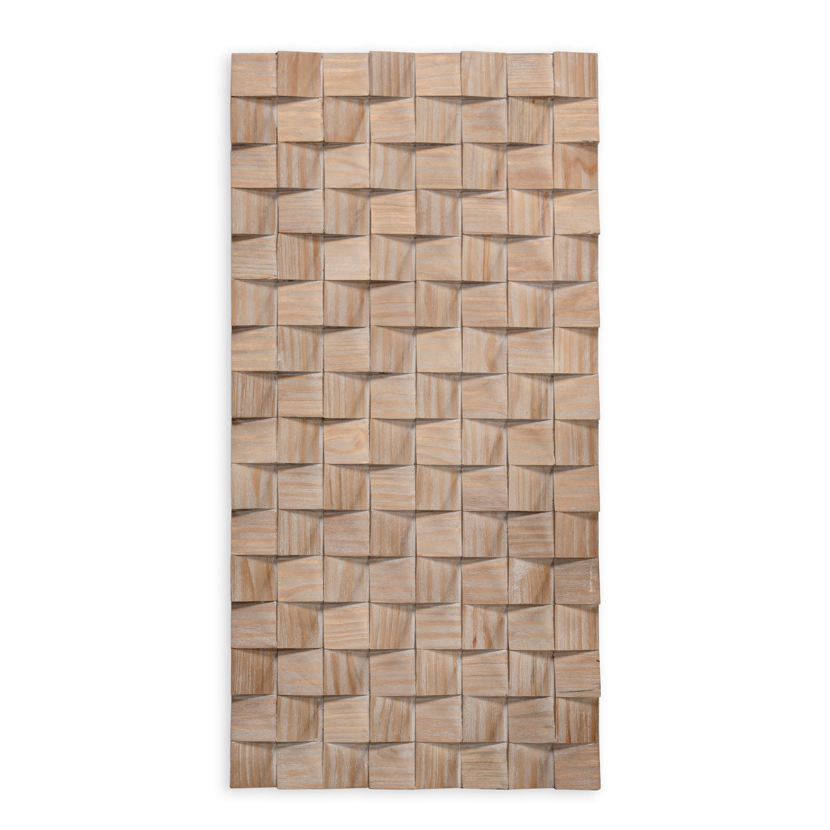 Escultura decorativa de madera natural de 56x5x111 cm