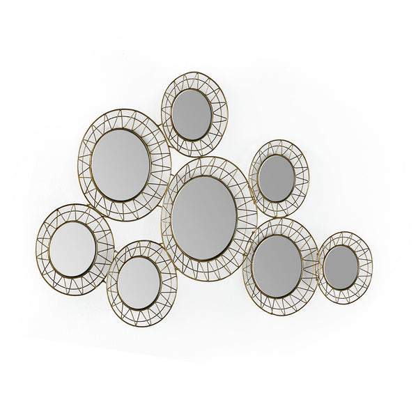 Mirall 121x4,5x2,5 cm de metall daurat