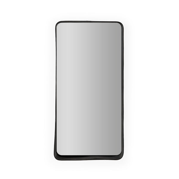 Mirall 31x10x61 cm de metall negre