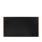 Cabecero 160x3x90 Madera Negro/Metal Dorado