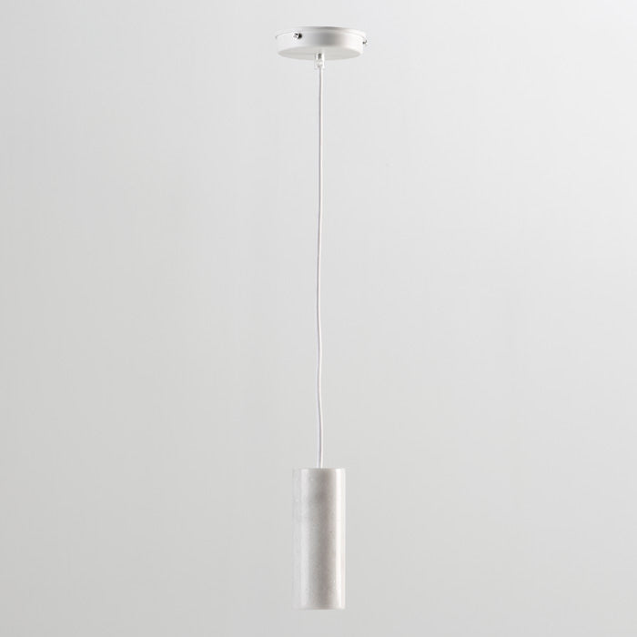 LAMPARA DE TECHO 6x6x16 MARMOL BLANCO SIN BOMBILLA