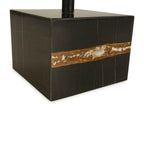Mesa de Centro 81x81x47 Metal/Mármol Negro/Dorado