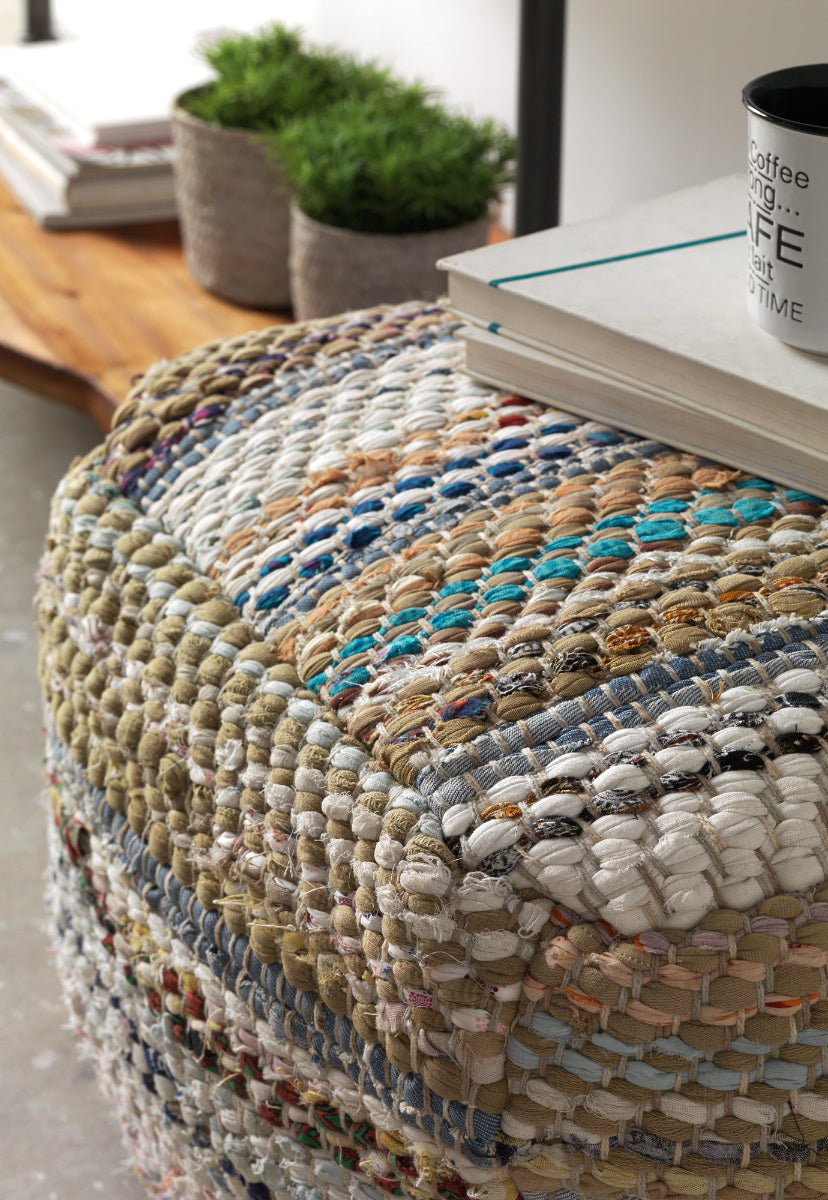 ALFOMBRA ALGODON Y YUTE 60X120 CM