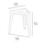 Mesa rincón triangular cristal templado y nogal