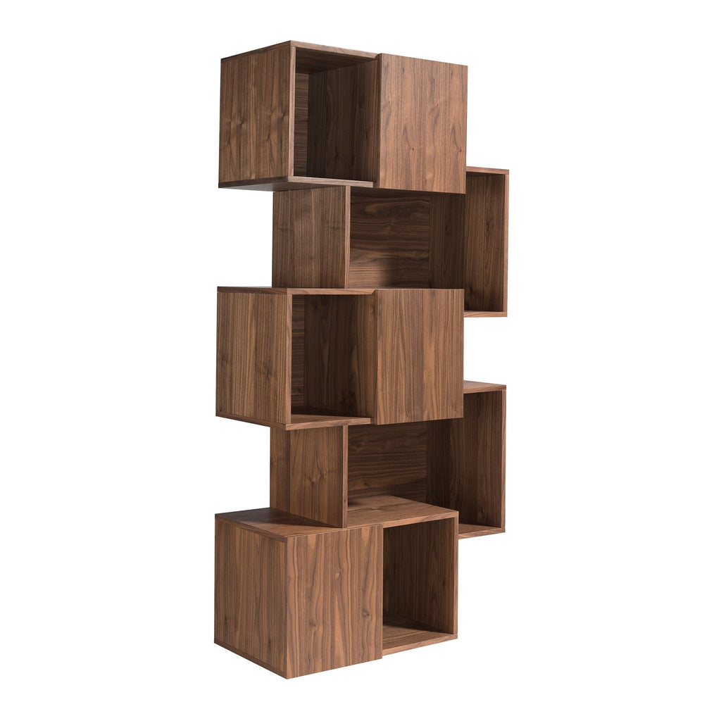 Estantería rectangular nogal