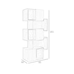 Estantería rectangular nogal