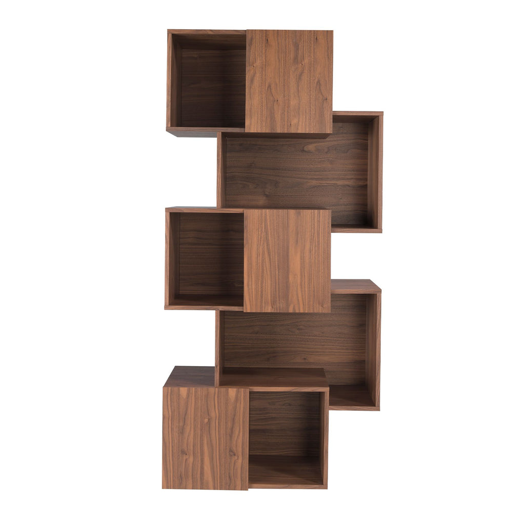 Estantería rectangular nogal