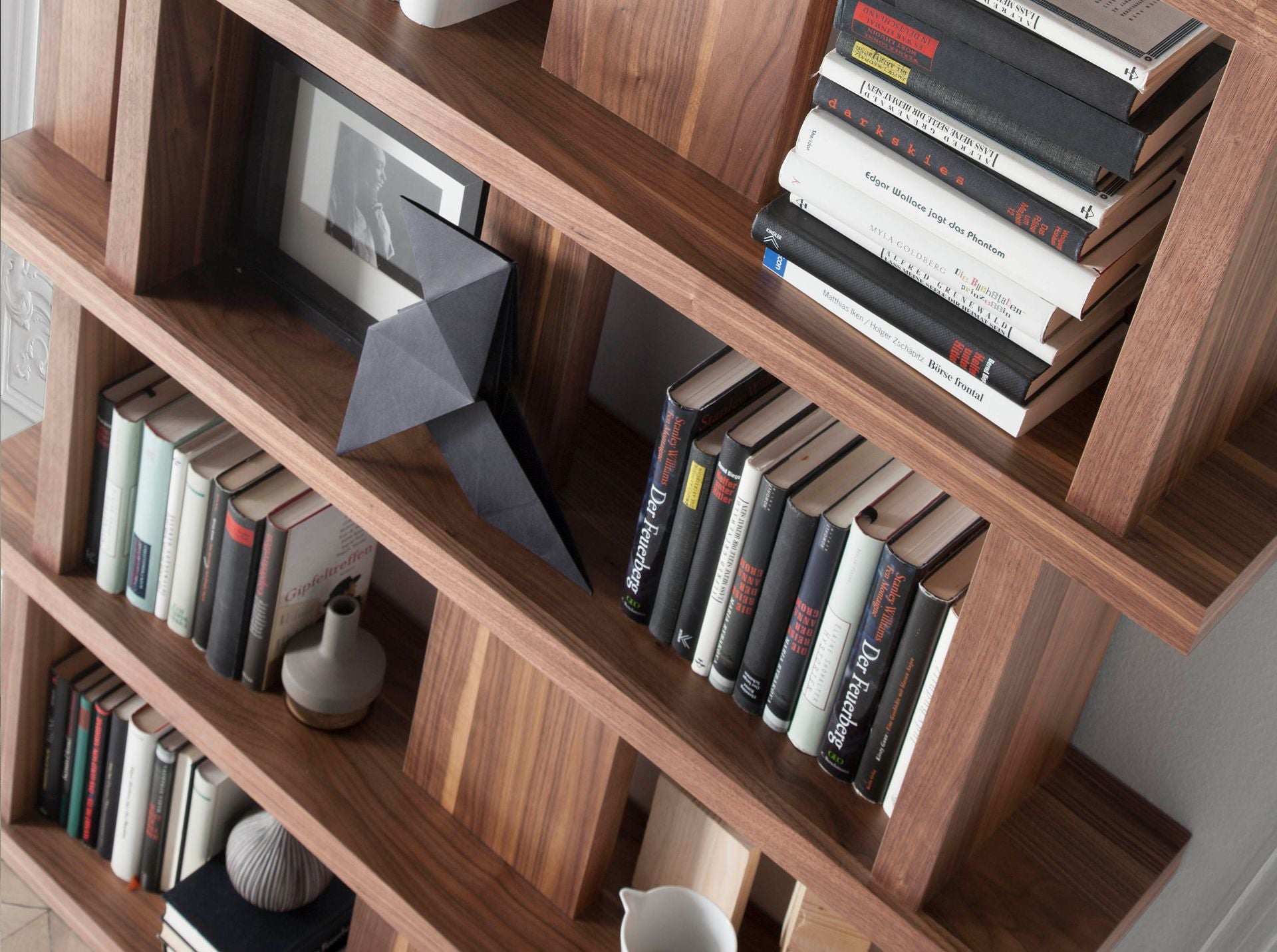 Estantería rectangular nogal