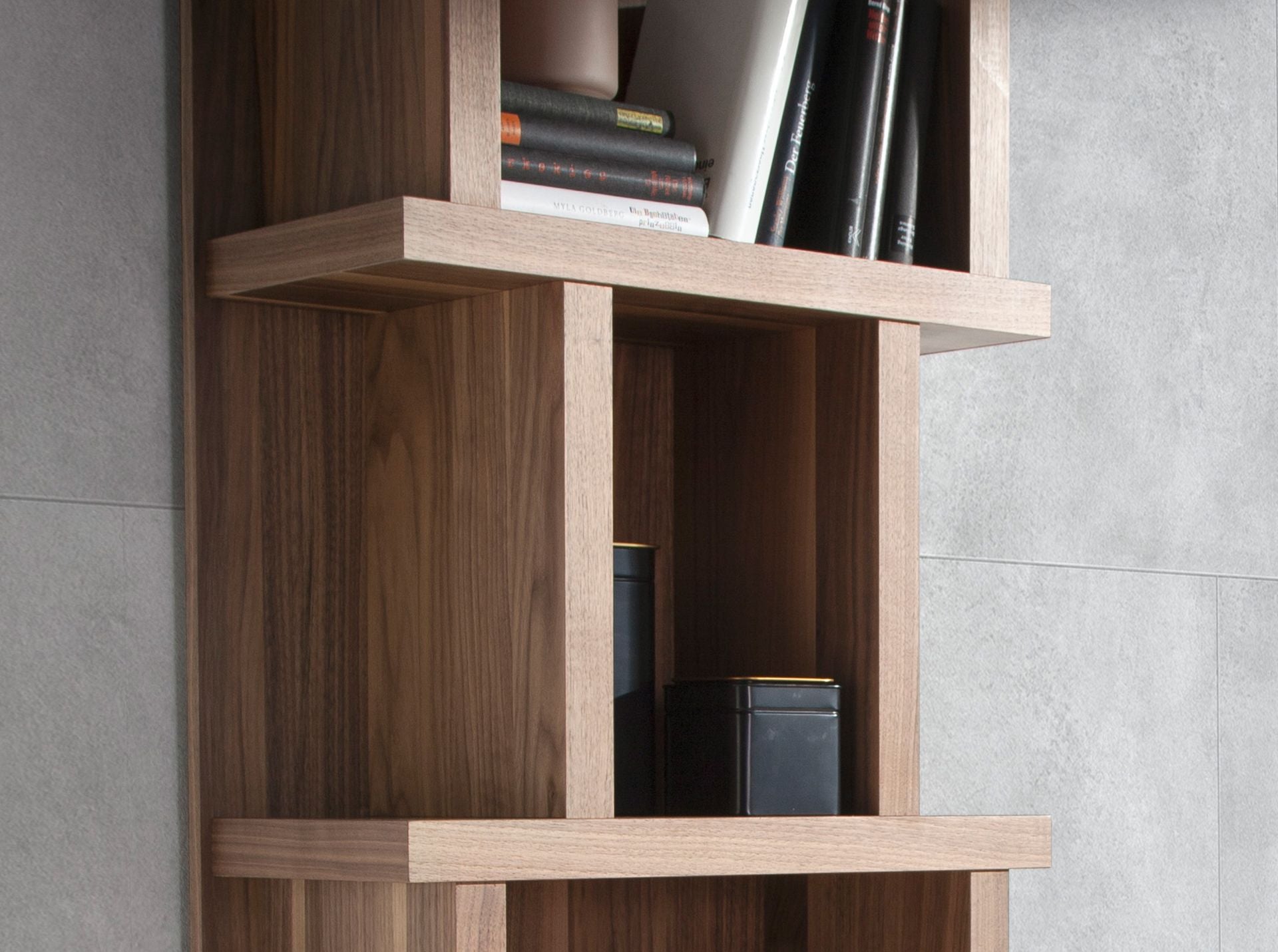 Estantería rectangular nogal