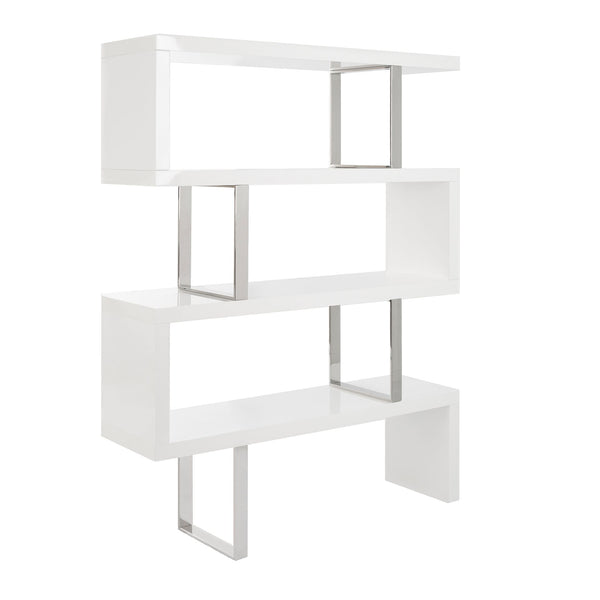 Prestatgeria 130x35x170 cm de fusta blanca