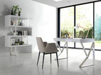 Estantería rectangular madera blanco