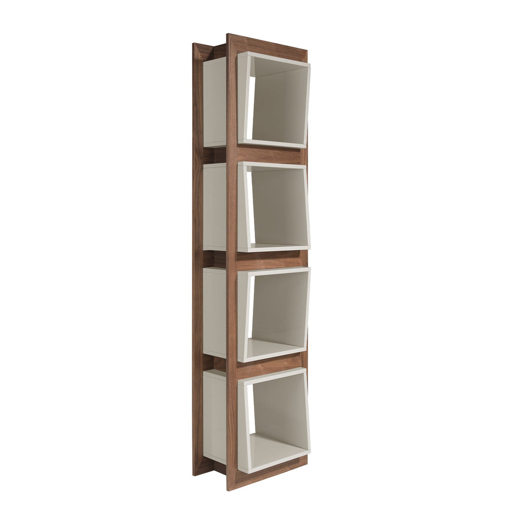 Estantería rectangular madera gris