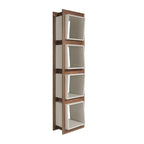Estantería rectangular madera gris