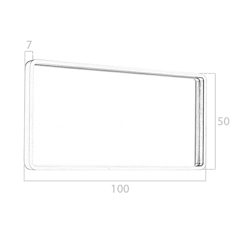 Espejo pared rectangular nogal