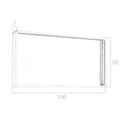 Espejo pared rectangular nogal