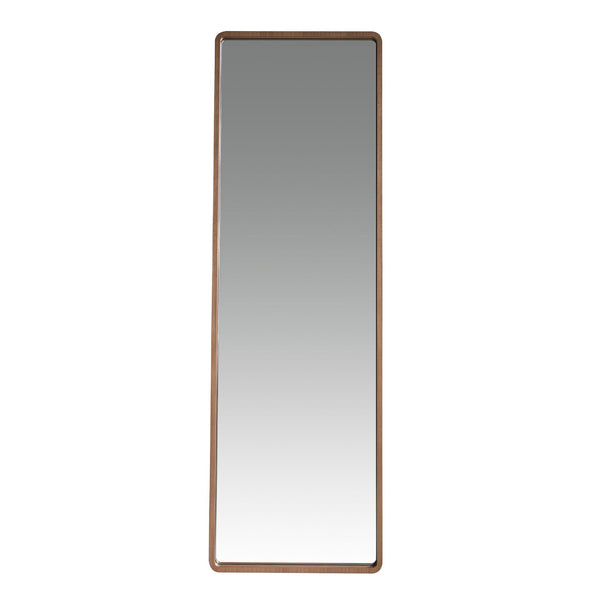 Mirall de paret rectangular vertical 60x190x7 cm de noguera