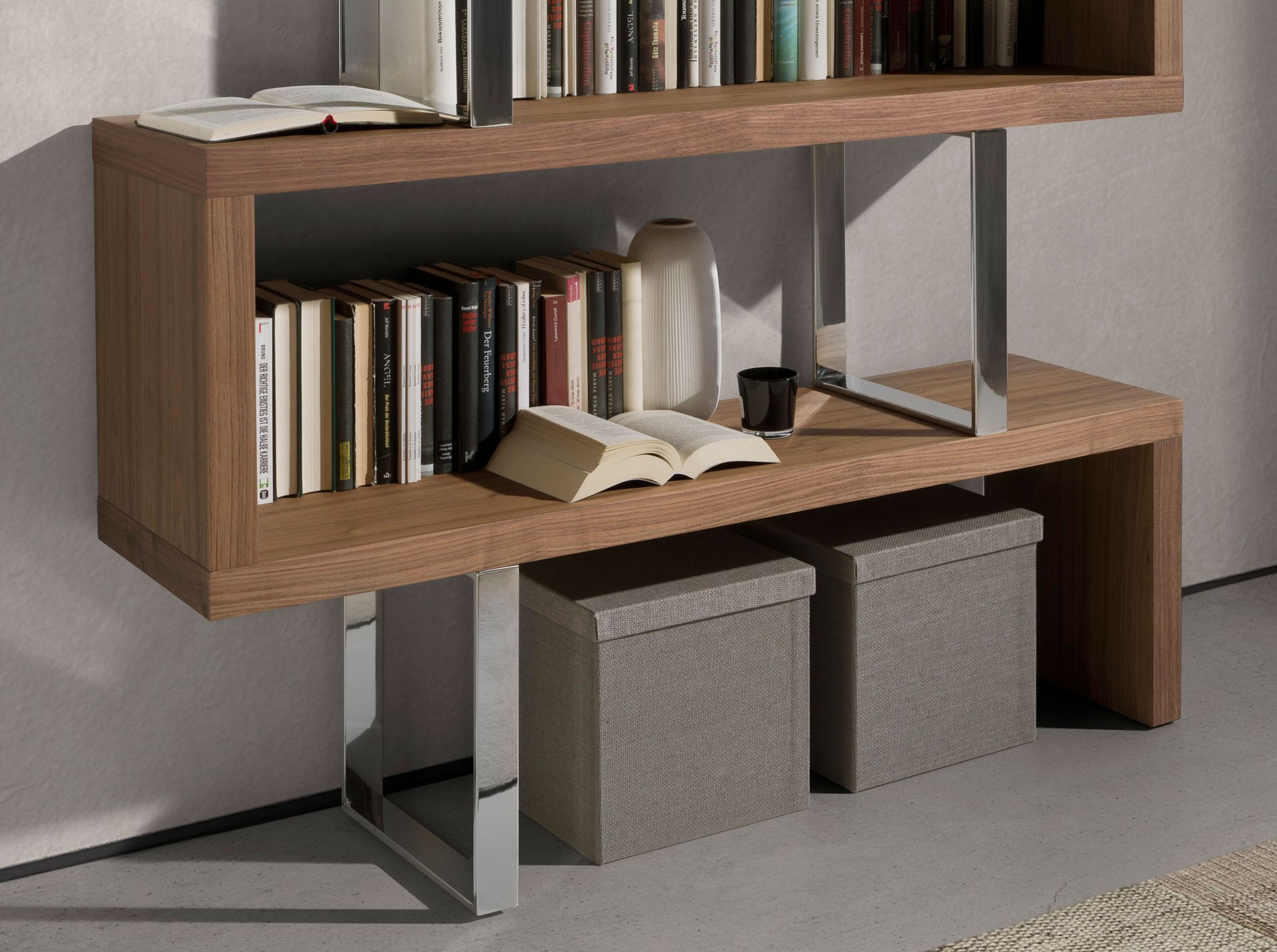 Estantería rectangular nogal