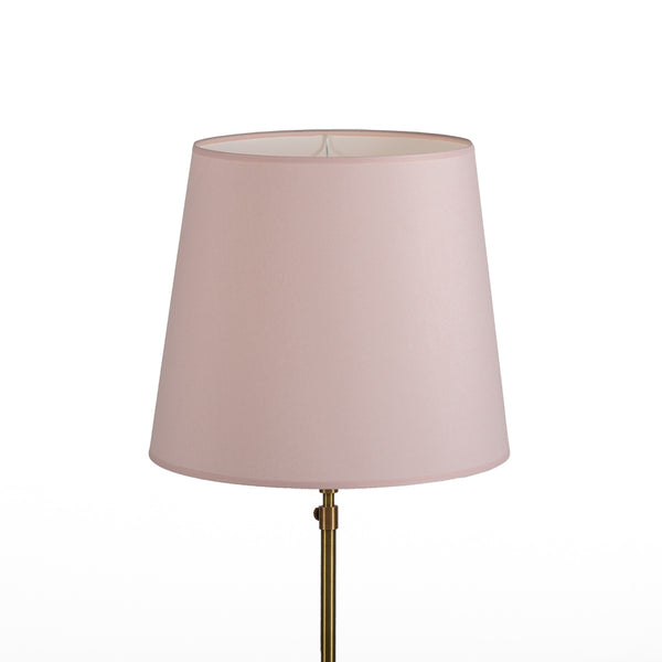 Pantalla cónica 30x24x32 cm de algodón rosa palo