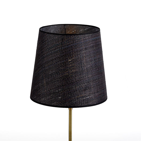 Pantalla tub 30x30x20 cm de fibra natural negra