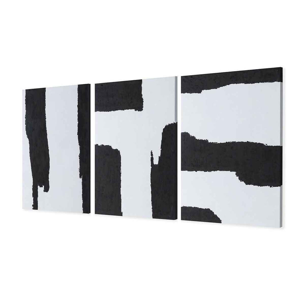 Lienzo 270x5x120 Lienzo Blanco/Negro