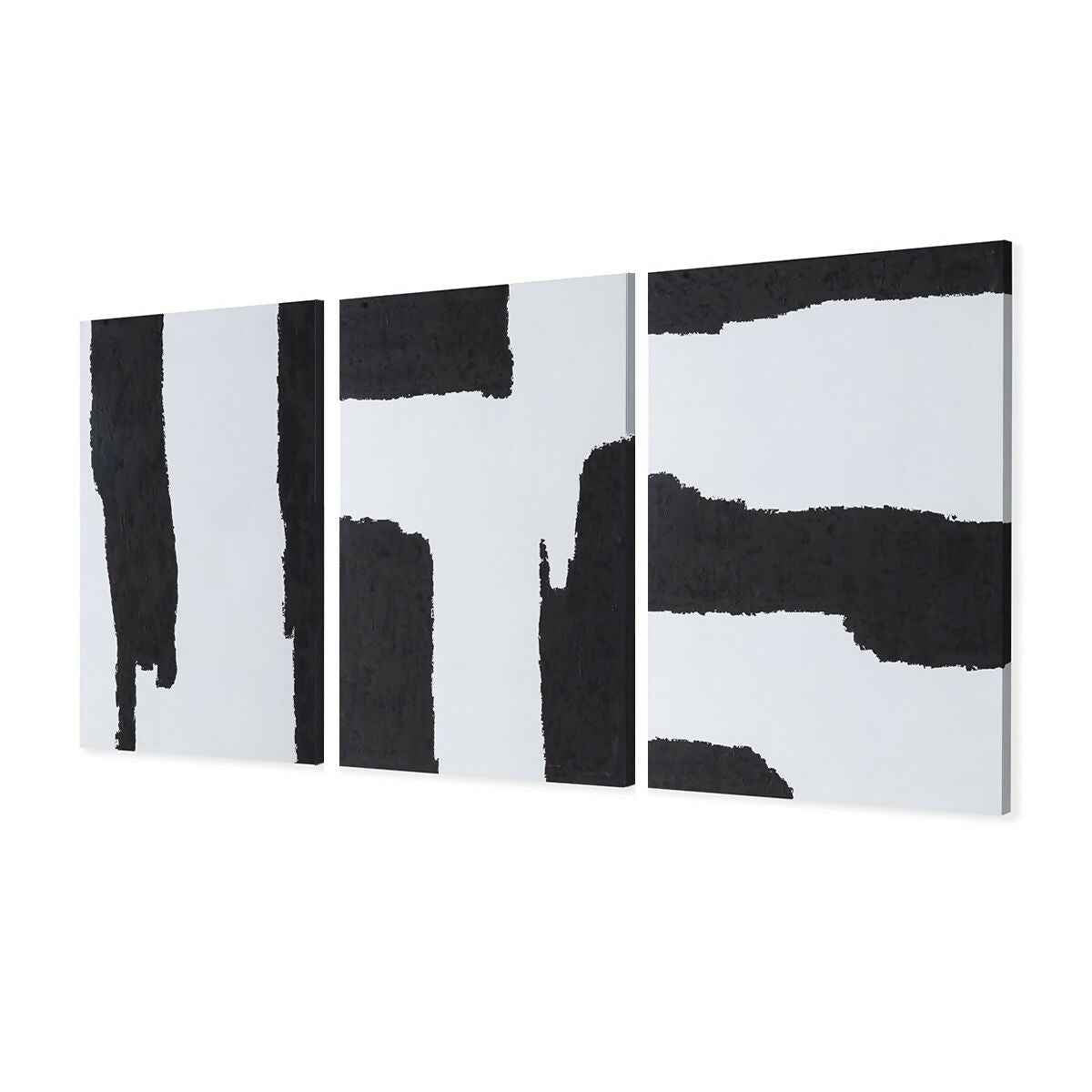 Lienzo 270x5x120 Lienzo Blanco/Negro