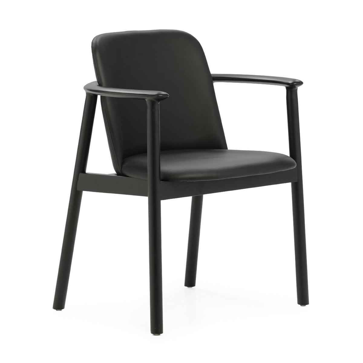 Silla 64,3x58,8x81,7 Madera de Haya/Tela -- Negro