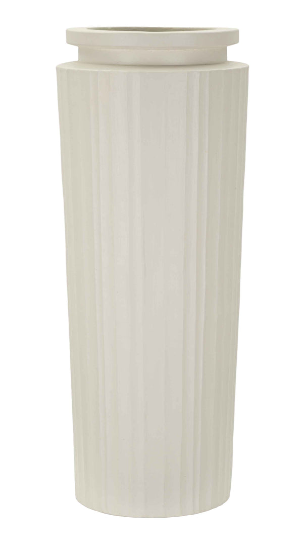 Gerro de magnesi color crema Ø 32x80 cm