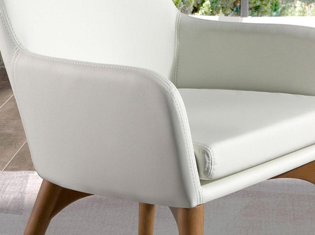 Silla polipiel blanco