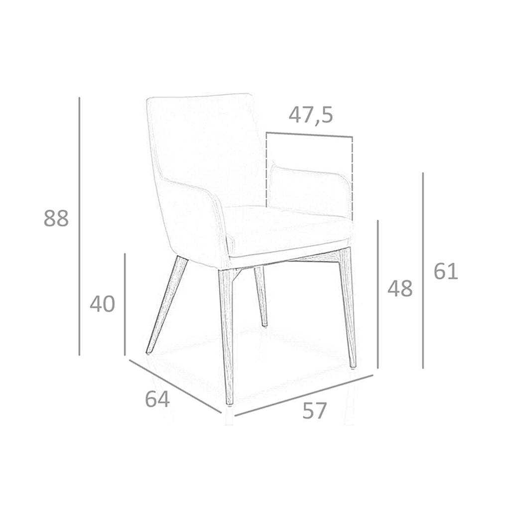 Silla polipiel blanco