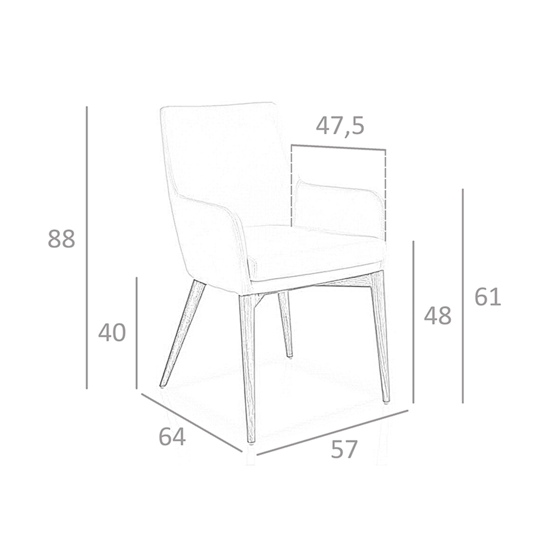 Silla polipiel blanco