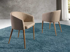 Silla tela beige