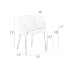 Silla tela beige