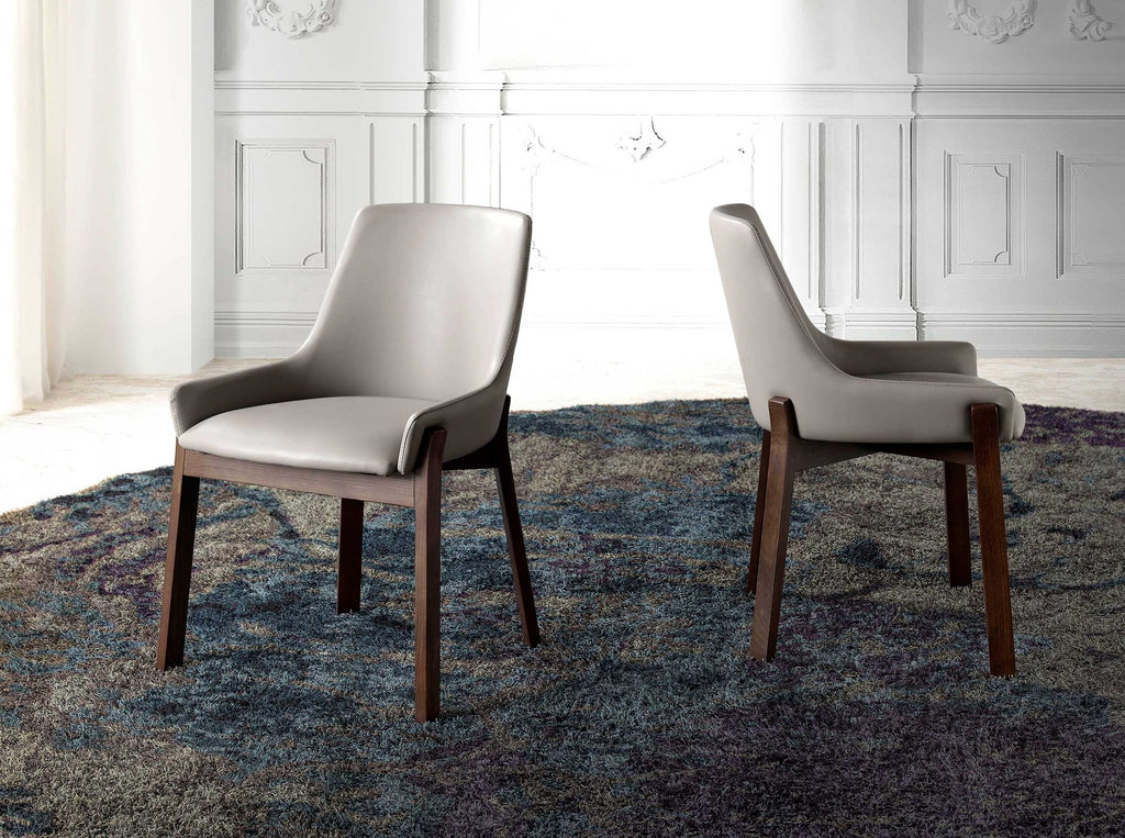 Silla polipiel visón oscuro